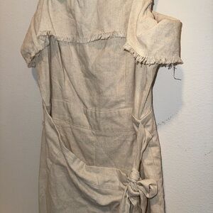 Princess Polly Tan Asymmetrical Ruched Sheath Dress